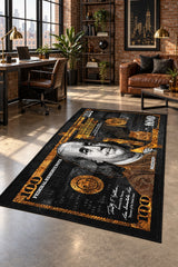 Dollar Gaming Kids Area Rug – Black in a office