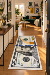 Dollar Gaming Kids Area Rug – Gray in a hallway