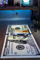 Dollar Gaming Kids Area Rug – Gray in a office