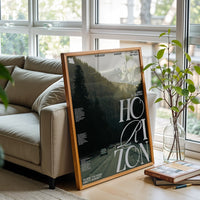 Drive Beyond the Horizon Quote Décor Poster, Aesthetic Motivational Wall Décor