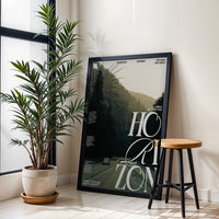 Drive Beyond the Horizon Quote Décor Poster, Aesthetic Motivational Wall Décor