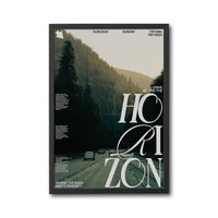 Drive Beyond the Horizon Quote Décor Poster, Aesthetic Motivational Wall Décor