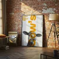 Echoes of a Simpler Time Cows Wall Poster – Editorial Farmhouse Wall Décor