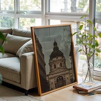 EGO SUM VIA VERITAS ET VITA Cathedral Architecture Aesthetic Décor Poster, Inspirational Wall Print
