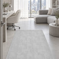 Embossed Modern Area Rug in a office