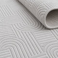 Embossed Modern Area Rug – texture close-up