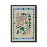 Eric the Elephant Kids Nursery Animal Illustration, Colorful Jungle Pop Art Wall Print