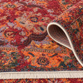 Ethnic Printed Area Rug – texture close-up