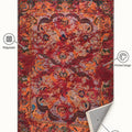 Ethnic Printed Area Rug – features