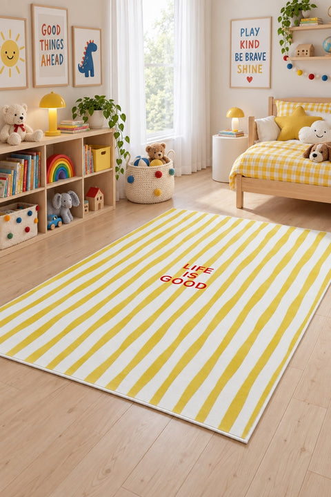 Ethnic Retro Area Rug – Multicolor in a nursery