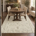 Ethnic Vintage Area Rug – Beige 2088 in a dining room