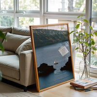 Everything I Imagine Will Be My Reality Soon Sailboat Ocean Aesthetic Wall Print Poster