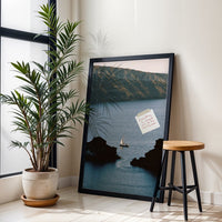 Everything I Imagine Will Be My Reality Soon Sailboat Sea Aesthetic Wall Poster