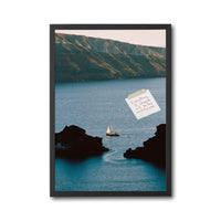 Everything I Imagine Will Be My Reality Soon Sailboat Sea Aesthetic Wall Poster