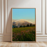 Everything in Life Quote Wall Poster – Inspirational Mountain Landscape Print