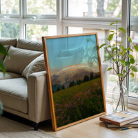 Everything in Life Quote Wall Poster – Inspirational Mountain Landscape Print