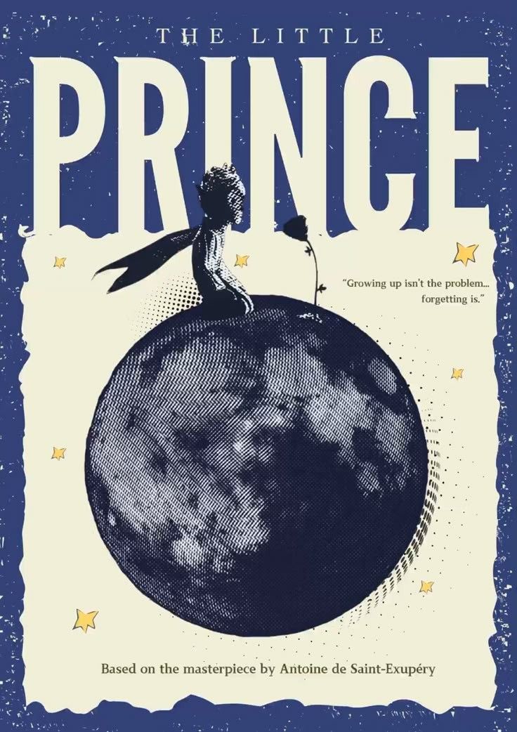 The Little Prince Quote Home Art – Nostalgic Literary Fine Print Inspired by Antoine de Saint‑Exupéry