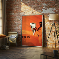 FACIS Heritage Man Reading Newspaper Wall Print Poster Print