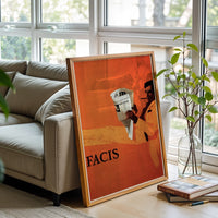FACIS Heritage Man Reading Newspaper Wall Print Poster Print