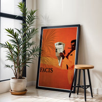 FACIS Heritage Man Reading Newspaper Wall Print Poster Print