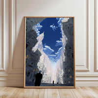 Fantastical Cityscape Aesthetic Wall Décor Poster Print