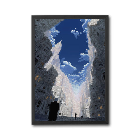 Fantastical Cityscape Aesthetic Wall Décor Poster Print