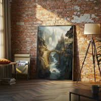 Fantasy Castle Landscape Wall Décor, Aesthetic Castle Print for Home Decor