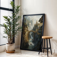 Fantasy Castle Landscape Wall Décor, Aesthetic Castle Print for Home Decor