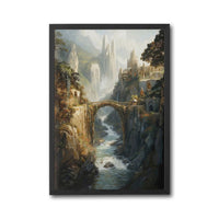 Fantasy Castle Landscape Wall Décor, Aesthetic Castle Print for Home Decor