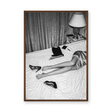 Fashion Photography Modern Wall Art – Black and White Boudoir Scene