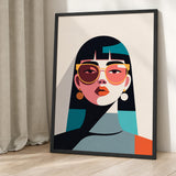 Fashion Portrait Modern Pop Art Wall Art – Woman with Sunglasses