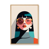 Fashion Portrait Modern Pop Art Wall Art – Woman with Sunglasses
