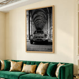 Ferrari 250 GTO Vintage Wall Art – Black and White Arcade Photograph