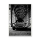 Ferrari 250 GTO Vintage Wall Art – Black and White Arcade Photograph