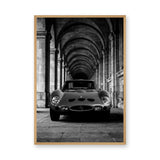 Ferrari 250 GTO Vintage Wall Art – Black and White Arcade Photograph