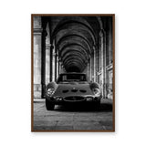 Ferrari 250 GTO Vintage Wall Art – Black and White Arcade Photograph