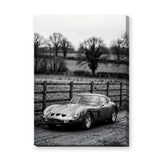 Ferrari 250 GTO Vintage Wall Art – Black and White Countryside Photo