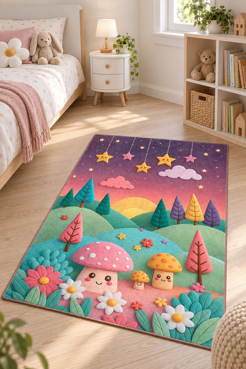 Figural Kids Area Rug in a nursery
