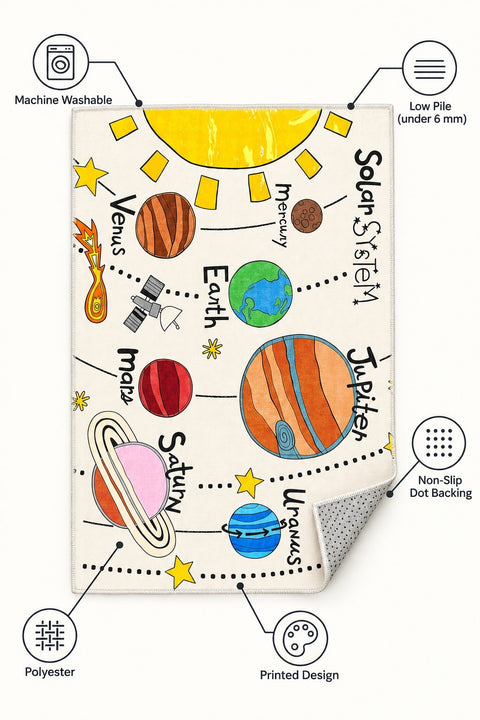 Figural Kids Area Rug – features
