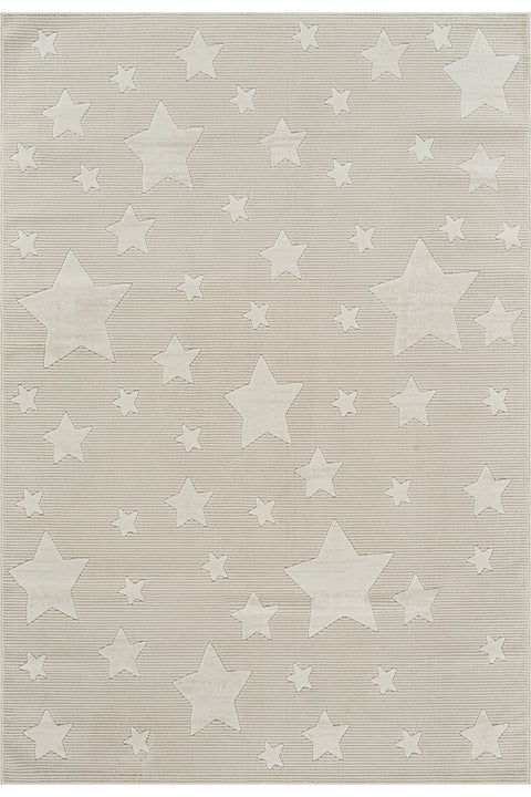 Figural Kids Area Rug – Cream