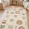 Figural Kids Area Rug – Cream & Beige 1 in a nursery