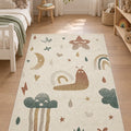 Figural Kids Area Rug – Cream & Beige 3 in a nursery