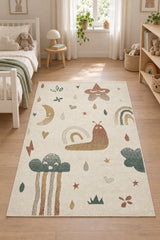 Figural Kids Area Rug – Cream & Beige 3 in a nursery