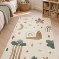 Figural Kids Area Rug – Cream & Beige 3 in a nursery