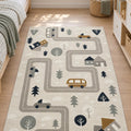 Figural Kids Area Rug – Gray in a nursery