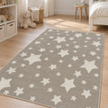 Figural Kids Area Rug – Gray 03 in a nursery