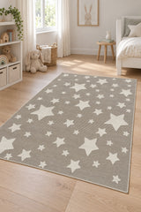 Figural Kids Area Rug – Gray 03 in a nursery