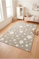 Figural Kids Area Rug – Gray 03 in a nursery