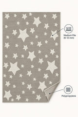 Figural Kids Area Rug – Gray 03 – features