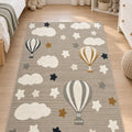 Figural Kids Area Rug – Gray 05 in a nursery